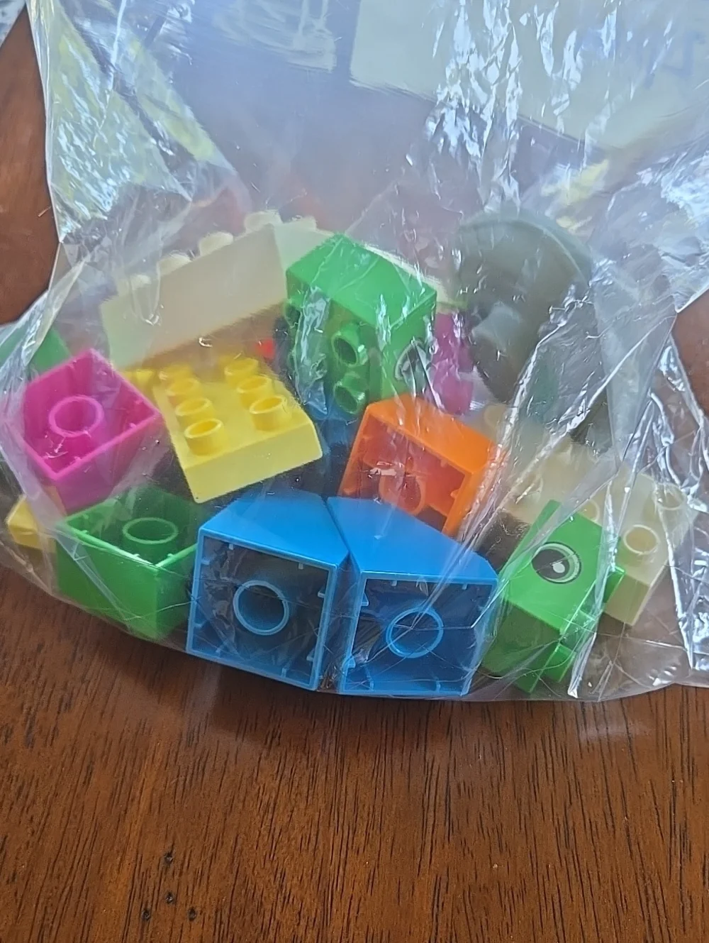 Building Blocks Kids Set Blue Green, Yellow, Pink, Orange Lego Duplo Mix